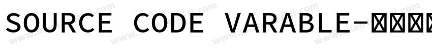 SOURCE CODE VARABLE字体转换